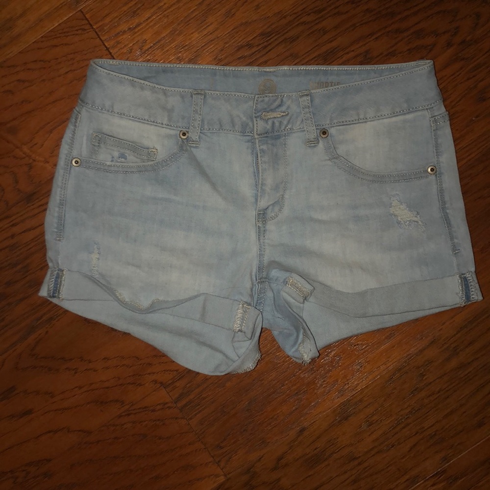 shortie jean shorts